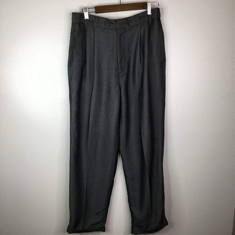 PERRY ELLIS GREY TROUSERS 33/30